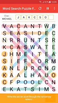 Word Search Puzzle Free 3 Screen Shot 10
