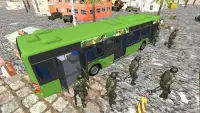 Heavy Duty Bus Game: Army Soldiers Transport 3D Screen Shot 0