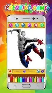 amazing spider coloring super heroes Screen Shot 5