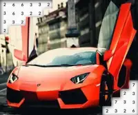 Fast Car Color By Number: Pixel Art Screen Shot 0