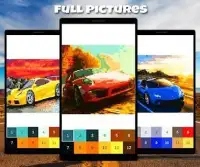Fast Car Color By Number: Pixel Art Screen Shot 2