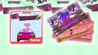 panther in pink racing car Screen Shot 0
