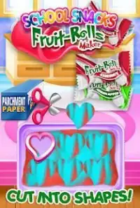 Fruit Roll Candy Maker - School Snacks Sim FREE Screen Shot 1
