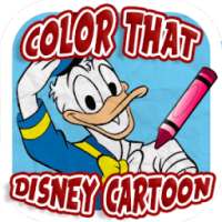 Color That Disney Cartoon - Free Coloring Book App