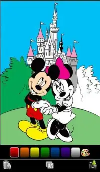 Color That Disney Cartoon - Free Coloring Book App Screen Shot 0