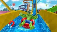 Superhero New Water Slide Game Screen Shot 9