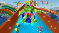 Superhero New Water Slide Game Screen Shot 3