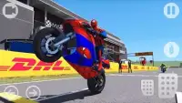 Super Hero Moto Bike Highway Racer 3d Racing Games Screen Shot 2