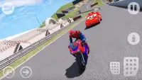 Super Hero Moto Bike Highway Racer 3d Racing Games Screen Shot 3