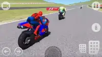 Super Hero Moto Bike Highway Racer 3d Racing Games Screen Shot 4