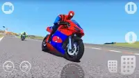 Super Hero Moto Bike Highway Racer 3d Racing Games Screen Shot 7