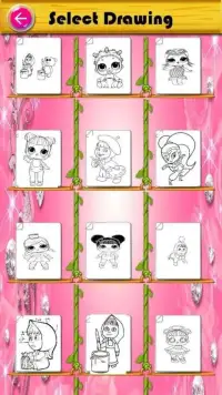 How to color cute Dolls and Princesses Screen Shot 6