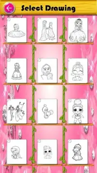How to color cute Dolls and Princesses Screen Shot 11