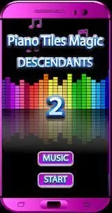 New Descendants 2 Piano Tiles Magic 2018 Screen Shot 5
