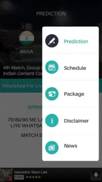 Cricket Prediction Screen Shot 2