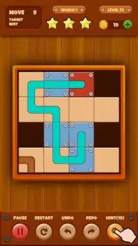 Roll the ball： Unlock Wood Block Puzzle Game Screen Shot 1