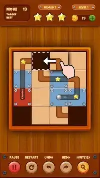 Roll the ball： Unlock Wood Block Puzzle Game Screen Shot 2