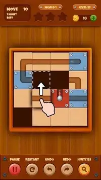 Roll the ball： Unlock Wood Block Puzzle Game Screen Shot 3