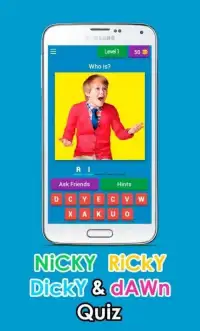 Nicky Ricky Dicky Dawn Quiz Screen Shot 4