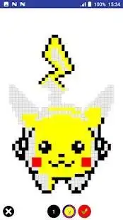 Color by Number Pokemon Pixel Art Screen Shot 3