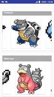 Color by Number Pokemon Pixel Art Screen Shot 4