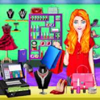 Fashion Girls At Shopping Mall: Cash Register Sim