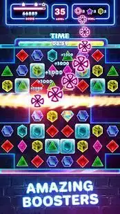 Jewels Quest 2 - Glowing Match 3 Screen Shot 3