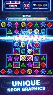 Jewels Quest 2 - Glowing Match 3 Screen Shot 7