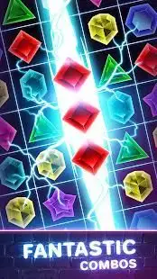 Jewels Quest 2 - Glowing Match 3 Screen Shot 2