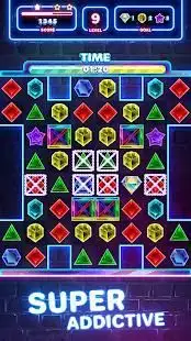 Jewels Quest 2 - Glowing Match 3 Screen Shot 1