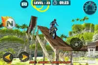 Beach MotorBike Stunt Trials - Free 3D Game 2018 Screen Shot 1