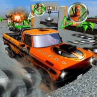 Superhero Color Car Stunt Race Adventure