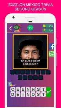 Exatlon Mexico Game Trivia Second Season Screen Shot 10