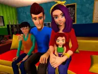 Kehidupan Keluarga Virtual: Mom Dad Simulator Screen Shot 2