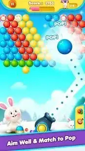 Bubble Shooter-Bunny Rescue-Match 3 Bubble Pop Screen Shot 4