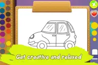 Early childhood education - Car Colouring Games Screen Shot 2