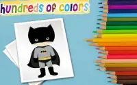 Mini superhero coloring game Screen Shot 1