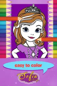 Princess Sofia Coloring Game Screen Shot 3