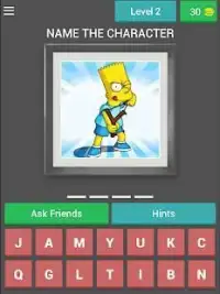 The Simpsons - Character Quiz Screen Shot 7