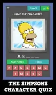 The Simpsons - Character Quiz Screen Shot 14