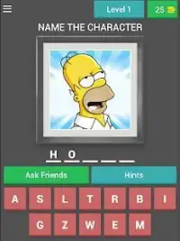 The Simpsons - Character Quiz Screen Shot 9