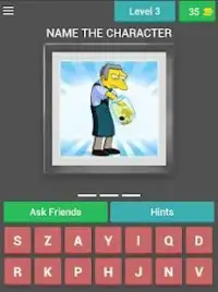 The Simpsons - Character Quiz Screen Shot 1