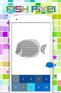 Coloring Fish Pixel Art, By Number Screen Shot 0