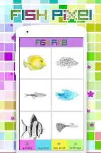 Coloring Fish Pixel Art, By Number Screen Shot 2