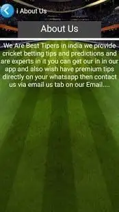 Cricket Betting Tips Screen Shot 7