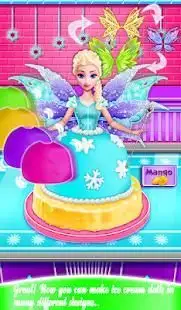 Glow in The Dark Ice Cream Fairy Cake! Magic Dolls Screen Shot 1
