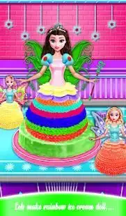 Glow in The Dark Ice Cream Fairy Cake! Magic Dolls Screen Shot 0