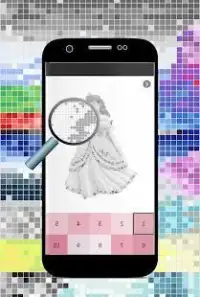 Coloring Princess By Number island Super Pixel Art Screen Shot 0