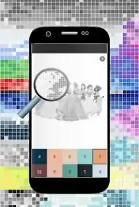 Coloring Princess By Number island Super Pixel Art Screen Shot 1