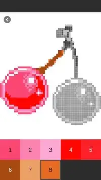 Fruit Color By Number: Pixel Art Fruit Screen Shot 3